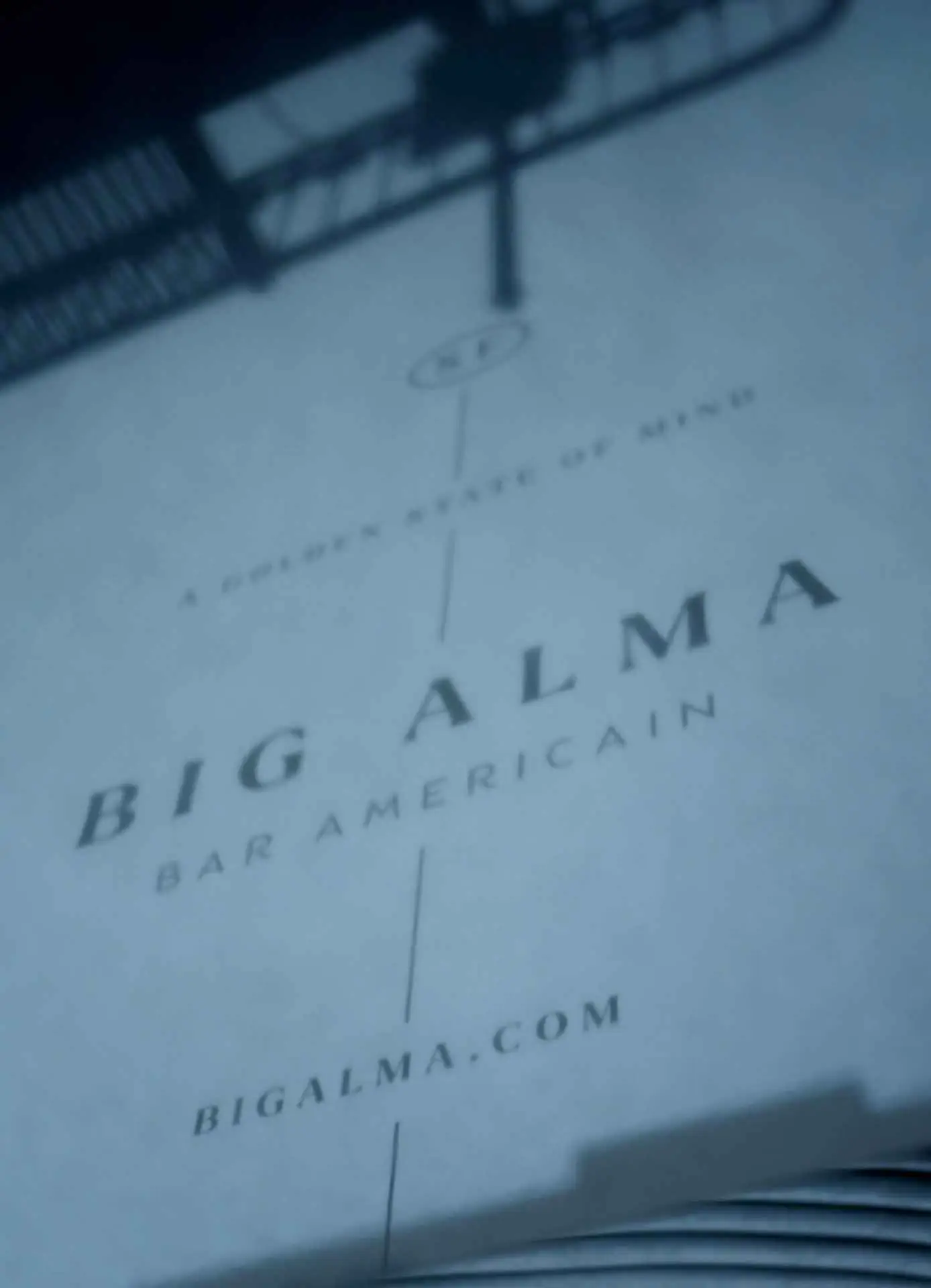 Big Alma Bar Americain hotel F&B restaurant branding