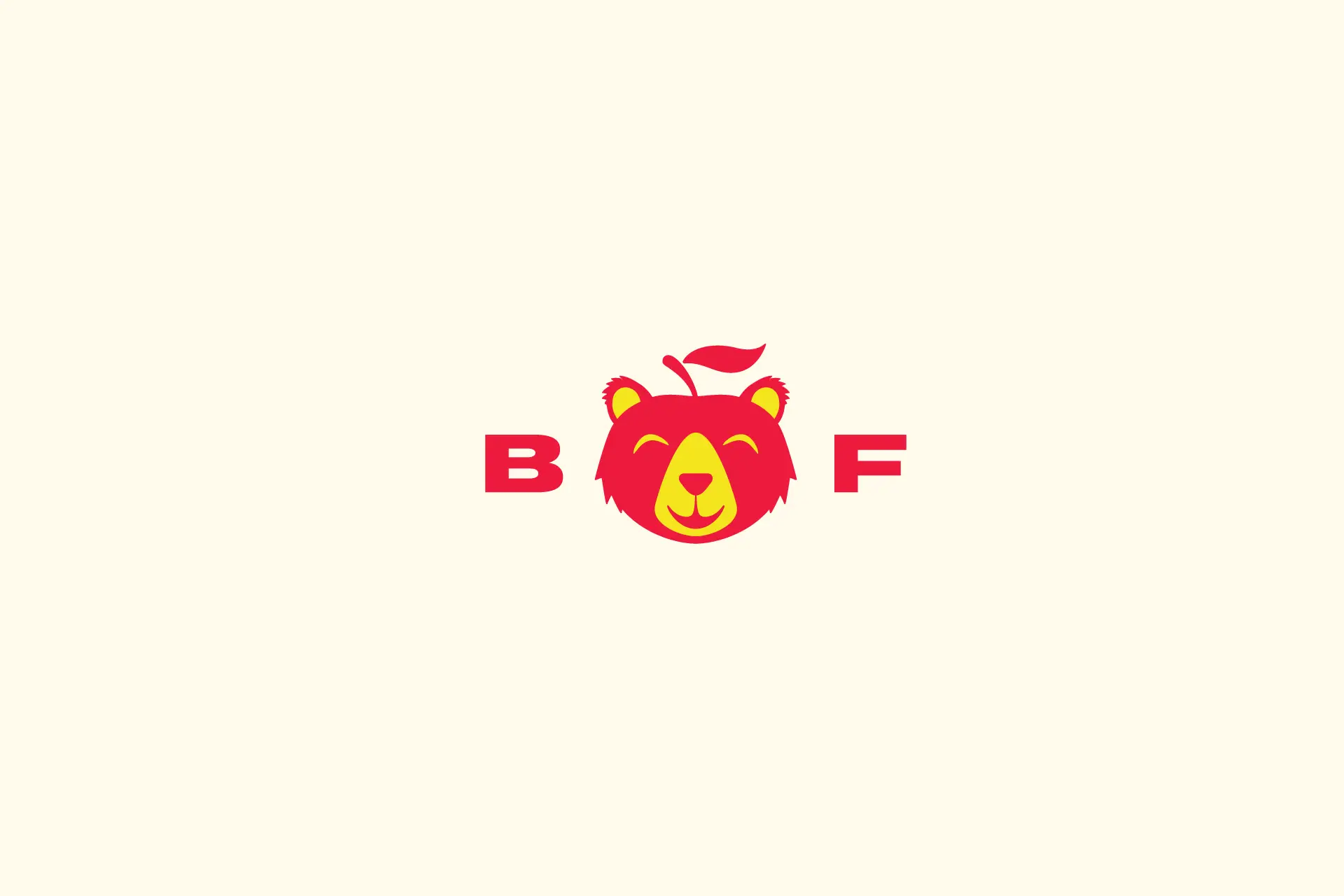 Bear Fruit fruitstand and cafe restaurant branding by Bullhearted Branding Studio monogram design