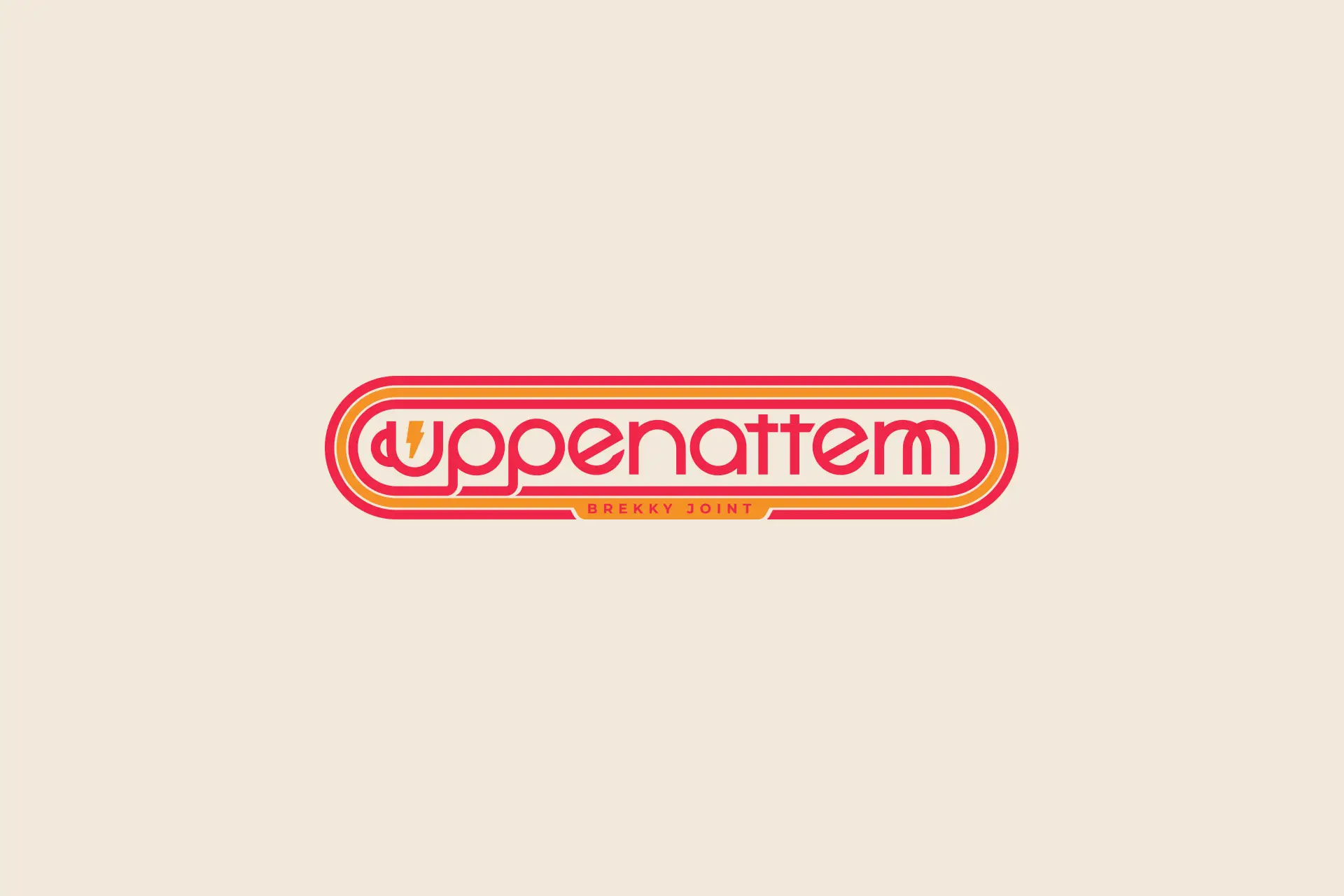 Uppenattem restaurant branding and concept development logo design