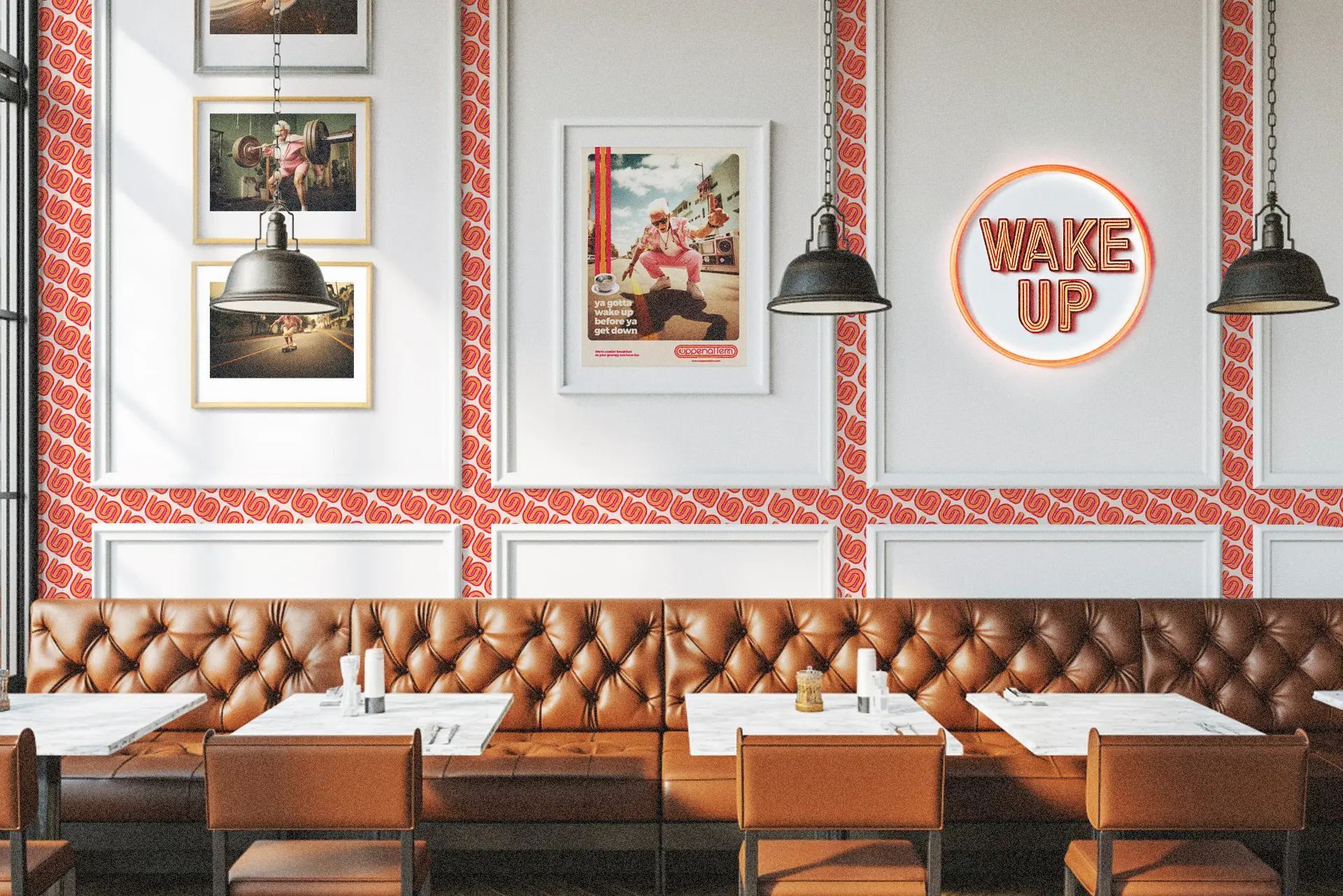 Uppenattem restaurant branding and concept development interior design