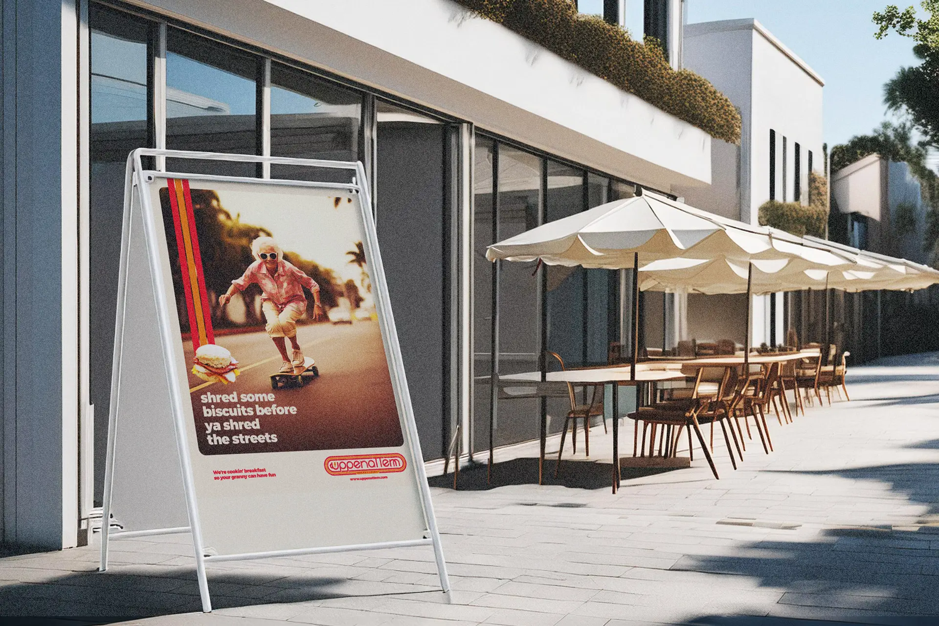 Uppenattem restaurant branding and concept development promotional advertising design